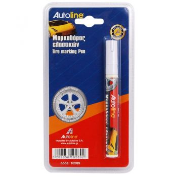 Μαρκαδόρος Ελαστικών Λευκό Χρώμα 10289 1 Τεμάχιο