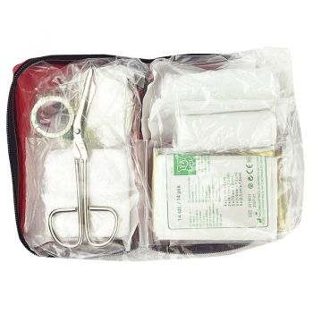 Φαρμακείο Πρώτων Βοηθειών Mini Με Πιστοποίηση Din 13167 15 x10.5 x 3.5cm Auto GS Με 26 Είδη 18220