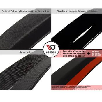 Αεροτομή Οροφής Πρόσθετο Για Vw Scirocco 08-14 R-Look Για Standard Έκδοση Γυαλιστερό Μαύρο Maxton Design Από Abs Πλαστικό