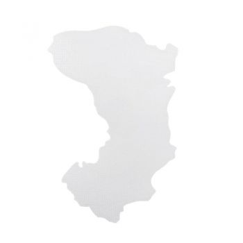 Αυτοκόλλητο Αυτοκινήτου "Χίος" 7.3cm x 4.2cm Λευκό 1 Τεμάχιο