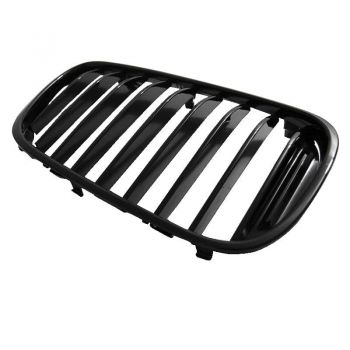 Καρδιές Μάσκας Για Bmw 7 G11 / G12 14-19 Μαύρο Γυαλιστερό 2 Τεμάχια