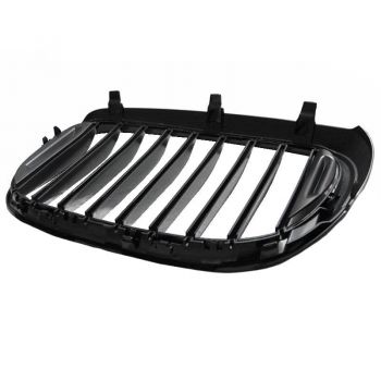 Καρδιές Μάσκας Για Bmw 7 G11 / G12 14-19 Μαύρο Γυαλιστερό 2 Τεμάχια