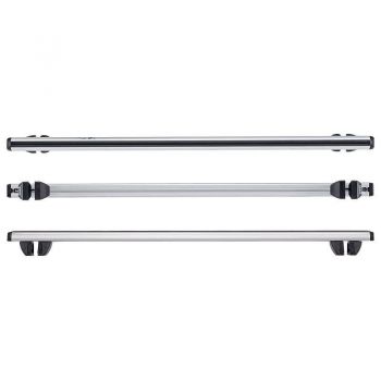 Μπάρες Οροφής Αλουμινίου CRUZ Oplus 924-036 R-128cm Railing System Ασημί 2 Τεμάχια