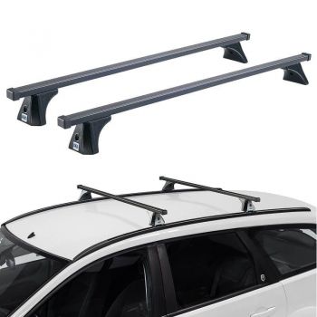 Μπάρες Οροφής Σιδερένιες CRUZ 921-360 Oplus SX-120cm Μαύρες 2 Τεμάχια