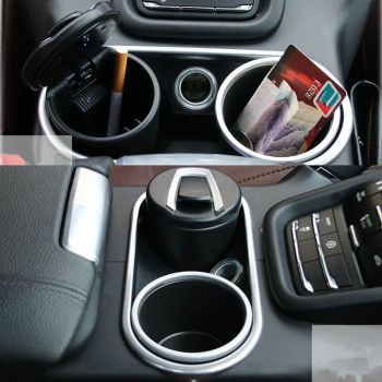 Σταχτοθήκη Αυτοκινήτου Ποτηροθήκης & Αεραγωγού Με Led Φως HT-033 1 Τεμάχιο