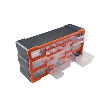 Συρταριέρα Εργαλείων Πλαστική / Κουτί Αποθήκευσης 22 Θέσεων Tactix 50x16x25cm 320632