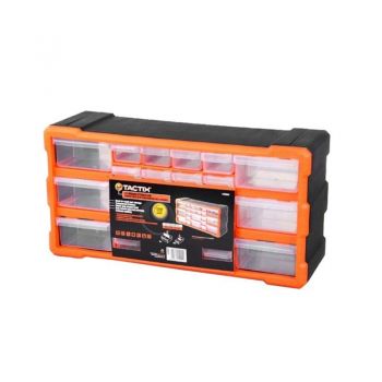 Συρταριέρα Εργαλείων Πλαστική / Κουτί Αποθήκευσης 22 Θέσεων Tactix 50x16x25cm 320632