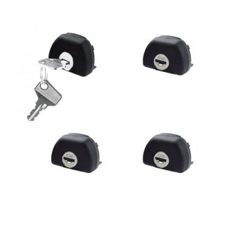 Κλειδαριές Για Μπάρες Οροφής CRUZ Alu Cargo 932-044 Σετ 4 Τεμάχια Με 2 Κλειδιά