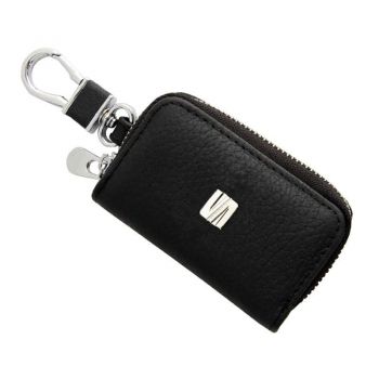 Μπρελόκ Δερμάτινο Μαύρο Με Κλειδοθήκη Seat