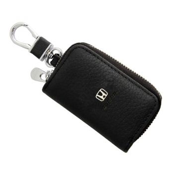 Μπρελόκ Δερμάτινο Μαύρο Με Κλειδοθήκη Honda