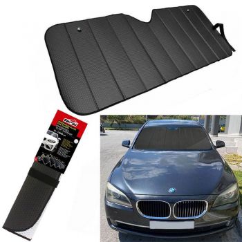 Ηλιοπροστασία Παρμπρίζ Αλουμινίου Laser Feral Μαύρο Matte X-Large 145 x 80 cm 1 Τεμ