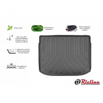 Πατάκι Πορτ-Παγκάζ 3D Σκαφάκι Από Λάστιχο TPE Για Nissan Qashqai J12 2021+ Επάνω Επίπεδο Μαύρο Rizline