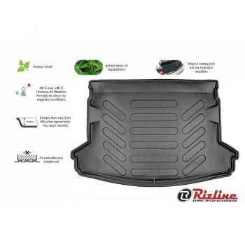 Πατάκι Πορτ-Παγκάζ 3D Σκαφάκι Από Λάστιχο TPE Για Subaru Impreza 2007-2014 Μαύρο Rizline