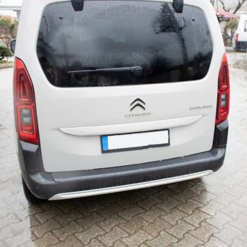 Προστατευτικό Πίσω Προφυλακτήρα Για Citroen Berlingo / Opel Combo E / Peugeot Partner , Rifter / Toyota Proace 2018+ Από Abs Πλαστικό Μαύρο