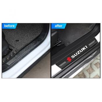 Διακοσμητικά Εσωτερικά Μασπιέ Πόρτας Carbon Look Suzuki Αυτοκόλλητα 4 Τεμάχια