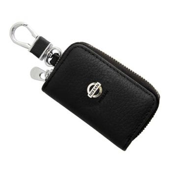 Μπρελόκ Δερμάτινο Μαύρο Με Κλειδοθήκη Nissan