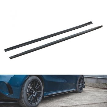 Πλαινά Μασπιέ Για Mercedes-Benz A-Class W177 18+ A35 Amg Line Έκδοση Μαύρο Γυαλιστερό Από Abs Πλαστικό 2 Τεμάχια