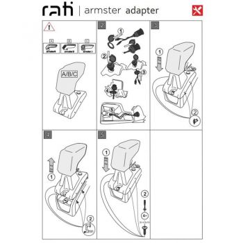 Βάση Τεμπέλη Ειδική Για Ford Connect 14-18 Armster Rati 1 Τεμάχιο