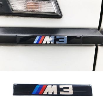 Αυτοκόλλητο Σήμα Bmw M3 11x1.5 cm Με Επικάλυψη Σμάλτου 2 Τεμάχια