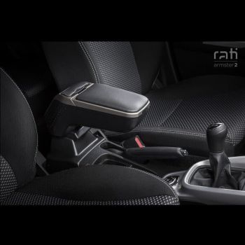 Κονσόλα Χειροφρένου Τεμπέλης Με Βάση Armster 2 Για Kia Soul 09-14 Ασημί Χρώμα Σετ 2  Τεμάχια