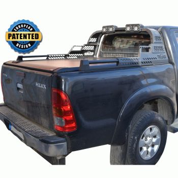 ΚΑΠΑΚΙ ΚΑΡΟΤΣΑΣ ΡΟΛΟ ΑΛΟΥΜΙΝΙΟΥ ΜΕ PREMIUM LED ROLL-BAR TEK 908 ROLL+RB 430LED TOYOTA HILUX (VIGO) 2005+&amp;2011+