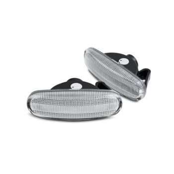 Πλαϊνά Φλας Φτερού Για Citroen Nemo 07-15 / Fiat Doblo 00-10 / Fiorino 07-13 / Idea 03-11 / Linea 07-12 / Multipla / Panda 03-12 / Punto / Grande Punto / Evo 05-18 / Qubo 08+ / Stilo / Lancia Mussa / Peugeot Bipper 08+ Led Dynamic Φιμέ 2 Τεμάχια
