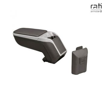 Κονσόλα Χειροφρένου Τεμπέλης Με Βάση Armster 2 Για Mini Cooper II 07-14 Ασημί Χρώμα Σετ 2  Τεμάχια