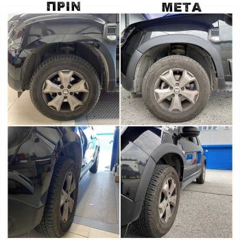 Πλαϊνά Φτερά Τροχών Για Dacia Duster 2018-2021 & Τριμ Πόρτας Σετ 14 Τεμαχίων