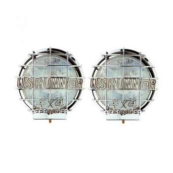 Προβολείς Ομίχλης Universal 4x4 Off Roader Με Δίχτυ Νίκελ LA-800 Λευκοί 2 Τεμάχια