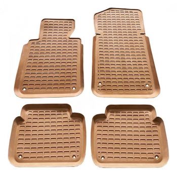 Πατάκια Σκαφάκια 3D Από Λάστιχο Για Bmw 3 E46 98-05 "Star Diamond" 4 Τεμάχια Μπεζ