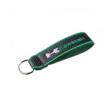 Μπρελόκ Κλειδιών Δερματίνη Κεντητό Δύο Όψεων Kawasaki