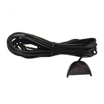 Σύστημα Παρκαρίσματος PDC Με 2 Αισθητήρες 18mm Μαύρο Γυαλιστερό Με Οθόνη Led Και Ήχο Steel Mate PTS200F