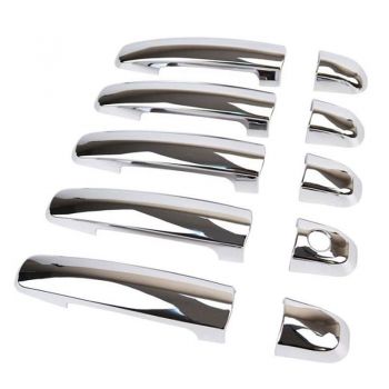 Καλύμματα Χερουλιών Πόρτας Χρωμίου Για Suzuki Grand Vitara 2005-2015 8  Τεμάχια Απο Ανοξείδωτο Ατσάλι
