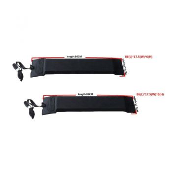 Υφασμάτινες Μπάρες Οροφής / Σχάρα Universal Για Κανό & Kayak "Soft Rack" Medium 86 x 17,5 x 6cm Oxford Cloth K-2300-60D 2 Τεμάχια