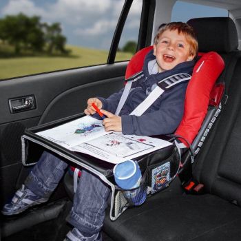 Τραπεζάκι Ταξιδίου Με 4 Θήκες Οργάνωσης - Organizer Μαύρο/Γκρι 43cm x 36cm 1 Τεμάχιο EAL 28615