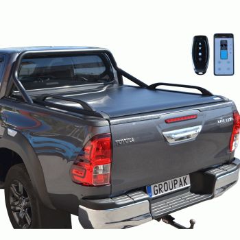 SMART ΡΟΛΟ ΑΛΟΥΜΙΝΙΟΥ ΗΛΕΚΤΡΙΚΟ ΜΕ ΕΡΓΟΣΤΑΣΙΑΚΟΥ ΤΥΠΟΥ ΣΙΔΕΡΕΝΙΟ ROLL-BAR ΚΑΙ ΚΟΥΠΑΣΤΕΣ SMART 7000E-ROLL+RB 416BL+KOUP 90BL TOYOTA HILUX REVO 2016+&amp;HILUX 2021+