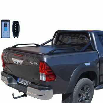 SMART ΡΟΛΟ ΑΛΟΥΜΙΝΙΟΥ ΗΛΕΚΤΡΙΚΟ ΜΕ ΕΡΓΟΣΤΑΣΙΑΚΟΥ ΤΥΠΟΥ ΣΙΔΕΡΕΝΙΟ ROLL-BAR ΚΑΙ ΚΟΥΠΑΣΤΕΣ SMART 7000E-ROLL+RB 416BL+KOUP 90BL TOYOTA HILUX REVO 2016+&amp;HILUX 2021+