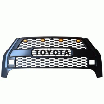 ΕΜΠΡΟΣΘΙΑ ΜΑΣΚΑ, ΜΕΓΑΛΗ ΜΕ LED GRILLE 809LED TOYOTA HILUX INVINCIBLE 2021+