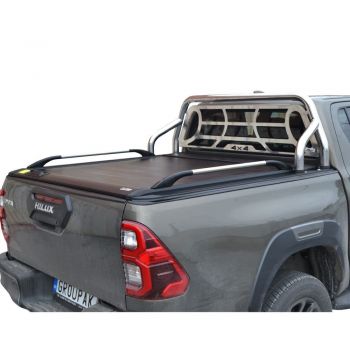 ΚΑΠΑΚΙ ΚΑΡΟΤΣΑΣ ΡΟΛΟ ΑΛΟΥΜΙΝΙΟΥ ΜΕ ΒΑΡΕΟΣ ΤΥΠΟΥ INOX ROLL-BAR, ΑΨΙΔΑ ΤΖΑΜΙΟΥ ΚΑΙ ΚΟΥΠΑΣΤΕΣ TEK 2 MAX 9080 ROLL+RB 405+KOUP 115 TOYOTA HILUX REVO 2016+&amp;HILUX 2021+