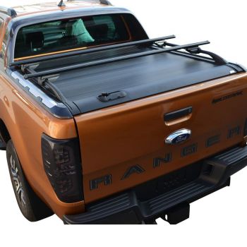 ΚΑΠΑΚΙ ΚΑΡΟΤΣΑΣ ΡΟΛΟ ΑΛΟΥΜΙΝΙΟΥ ΜΕ ΚΟΥΠΑΣΤΕΣ ΚΑΙ ΜΠΑΡΕΣ TEK 908 ROLL+KOUP 115BL+BEDBAR 066BL FORD RANGER WILDTRACK T6 2012+, T7 2017+ &amp; T8 2020+