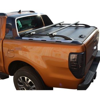 ΚΑΠΑΚΙ ΚΑΡΟΤΣΑΣ ΡΟΛΟ ΑΛΟΥΜΙΝΙΟΥ ΜΕ ΚΟΥΠΑΣΤΕΣ ΚΑΙ ΜΠΑΡΕΣ TEK 908 ROLL+KOUP 115BL+BEDBAR 066BL FORD RANGER WILDTRACK T6 2012+, T7 2017+ &amp; T8 2020+