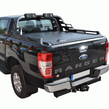 ΚΑΠΑΚΙ ΚΑΡΟΤΣΑΣ ΡΟΛΟ ΑΛΟΥΜΙΝΙΟΥ ΜΕ PREMIUM LED ROLL-BAR TEK 908 ROLL+RB 430LED FORD RANGER T6 2012+, T7 2017+ &amp;T8 2020+