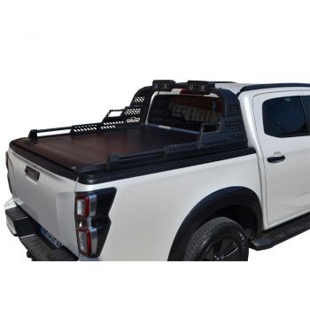 ΚΑΠΑΚΙ ΚΑΡΟΤΣΑΣ ΡΟΛΟ ΑΛΟΥΜΙΝΙΟΥ ΜΕ PREMIUM LED ROLL-BAR TEK 2 MAX 9080 ROLL+RB 430LED ISUZU D-MAX 2021+