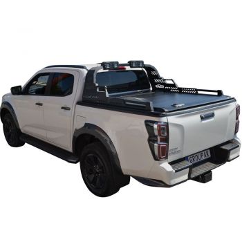 ΚΑΠΑΚΙ ΚΑΡΟΤΣΑΣ ΡΟΛΟ ΑΛΟΥΜΙΝΙΟΥ ΜΕ PREMIUM LED ROLL-BAR TEK 2 MAX 9080 ROLL+RB 430LED ISUZU D-MAX 2021+