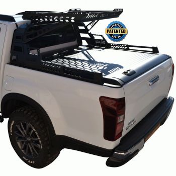 ΚΑΠΑΚΙ ΚΑΡΟΤΣΑΣ ΡΟΛΟ ΑΛΟΥΜΙΝΙΟΥ ΜΕ PREMIUM ROLL-BAR ΦΟΡΤΩΣΗΣ TEK 2 MAX 9080 ROLL+RB 430BAS ISUZU D-MAX 2021+