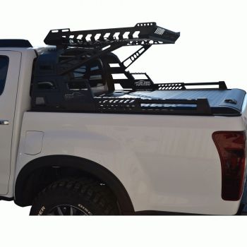 ΚΑΠΑΚΙ ΚΑΡΟΤΣΑΣ ΡΟΛΟ ΑΛΟΥΜΙΝΙΟΥ ΜΕ PREMIUM ROLL-BAR ΦΟΡΤΩΣΗΣ TEK 2 MAX 9080 ROLL+RB 430BAS ISUZU D-MAX 2021+