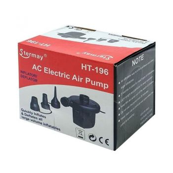 Τρόμπα Ηλεκτρική Για Στρώματα Και Φουσκωτά 12V 220V HT-196 1 Τεμάχιο