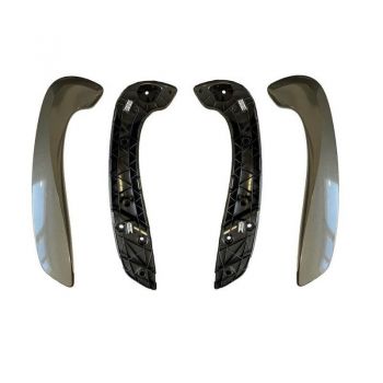 Χειρολαβές Πόρτας Εσωτερικές Για Renault Megane 3 09-17 / Fluence 09-15 Εμπρός Αριστερά & Δεξιά Σετ 4 Τεμαχίων Smoke / Γκρι