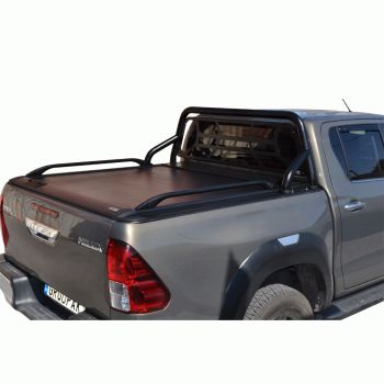 ΚΑΠΑΚΙ ΚΑΡΟΤΣΑΣ ΡΟΛΟ ΑΛΟΥΜΙΝΙΟΥ ΜΕ ΒΑΡΕΟΣ ΤΥΠΟΥ ΣΙΔΕΡΕΝΙΟ ROLL-BAR, ΑΨΙΔΑ ΤΖΑΜΙΟΥ ΚΑΙ ΚΟΥΠΑΣΤΕΣ TEK 2 MAX 9080 ROLL+RB 405BL+KOUP 115BL 2016+ & HILUX 2021+