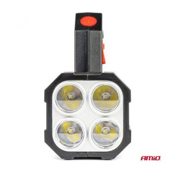 Φακός Εργασίας & Προβολέας Led 2 Σε 1 Επαναφορτιζόμενος 1200mAh Amio WΤ17 03273